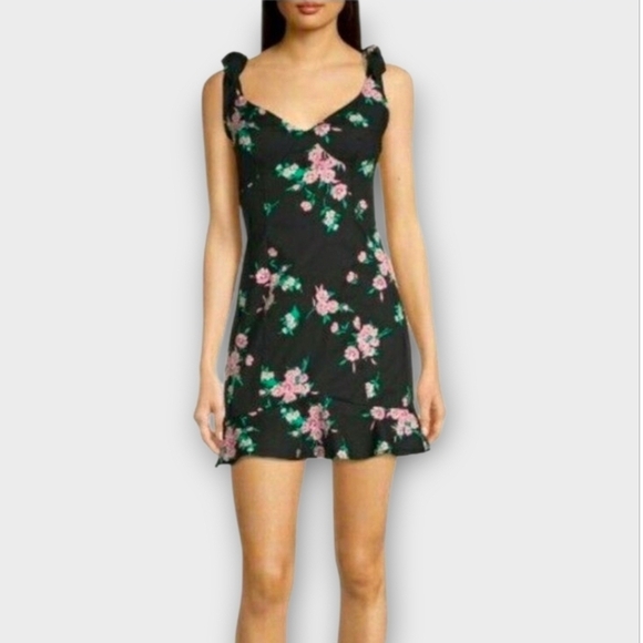 B. Smart Dresses & Skirts - NWT B. Smart Black Dress with Pink Floral Design ~sz 11